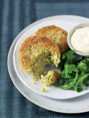 Herby Chickpea Crab Cakes