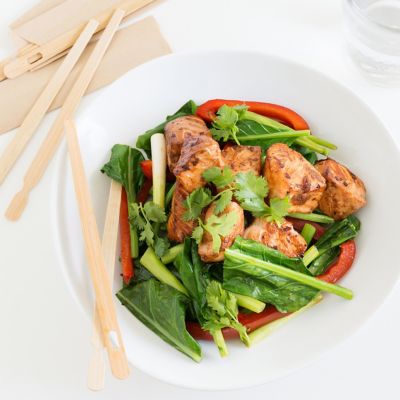 Thermomix Ginger Salmon Stir-Fry