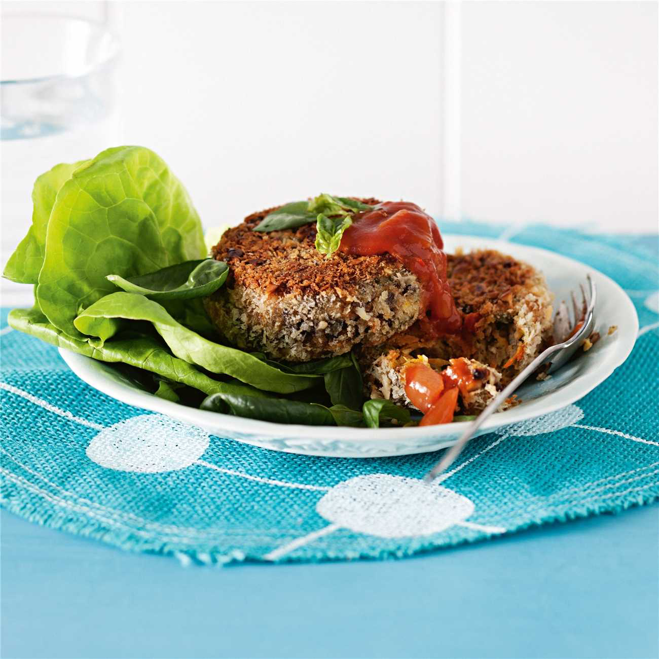 Lentil, Cheese & Walnut Fritters