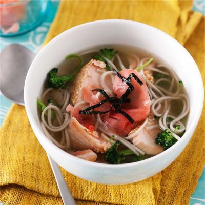 Salmon & Noodle Soup