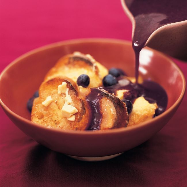 Chocolate Bread & Butter Pudding with Ice-cream