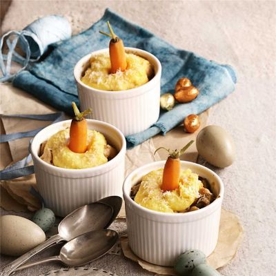 Chicken & Polenta Pies