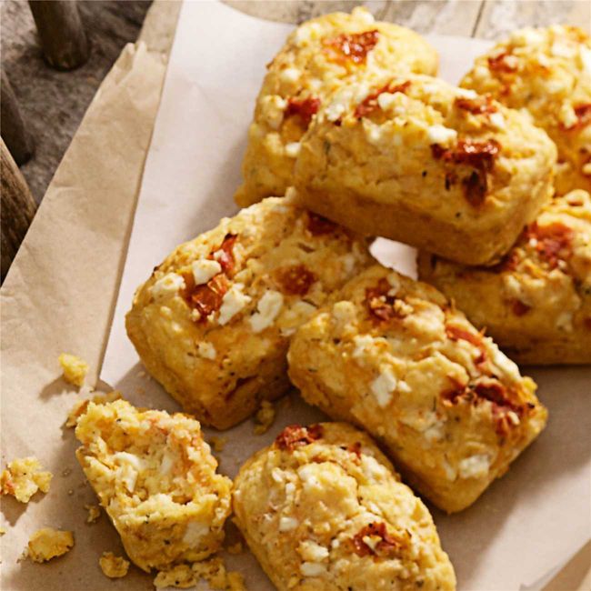 Mini Sweet Potato, Feta & Tomato Loaves