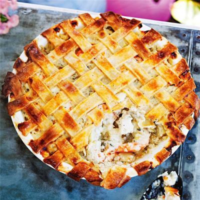 Baked Perch & Potato Pie