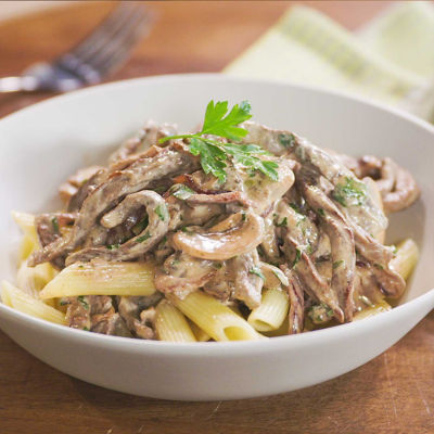 Beef Stroganoff with Penne