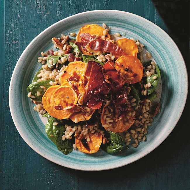Warm Sweet Potato & Barley Salad