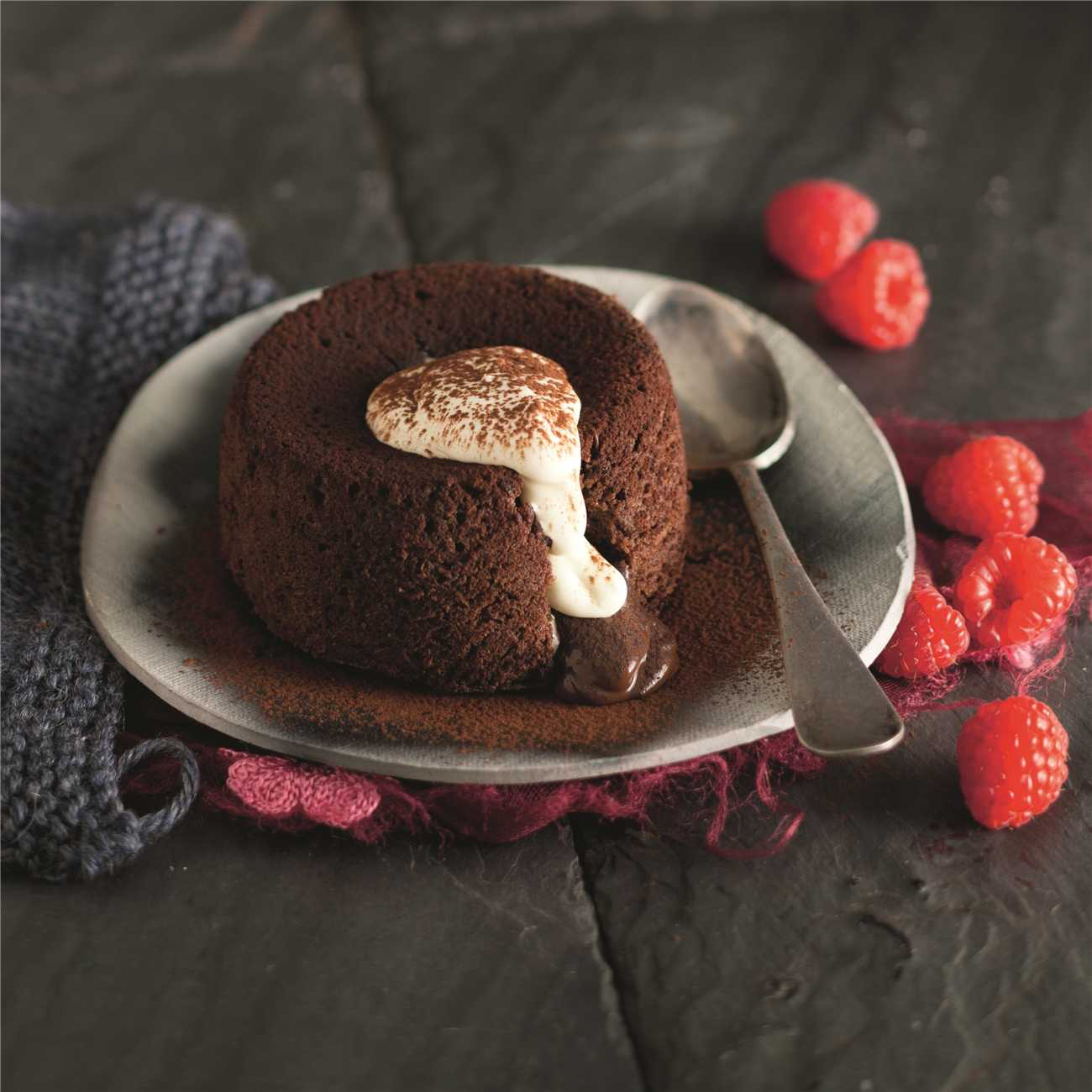 Choc Raspberry Fondants