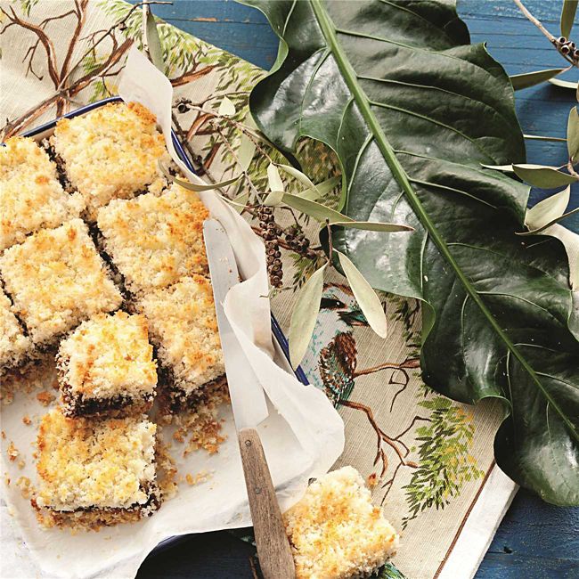 Fig Macaroon Slice