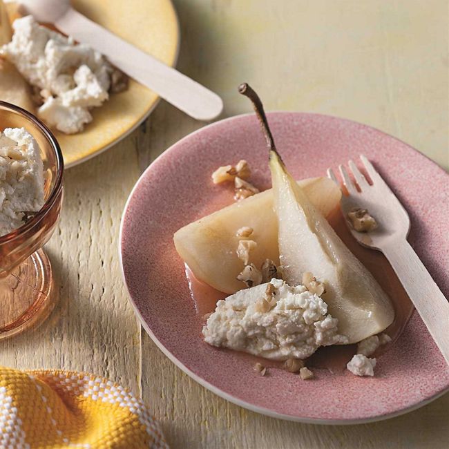 Roasted Pears with Ricotta