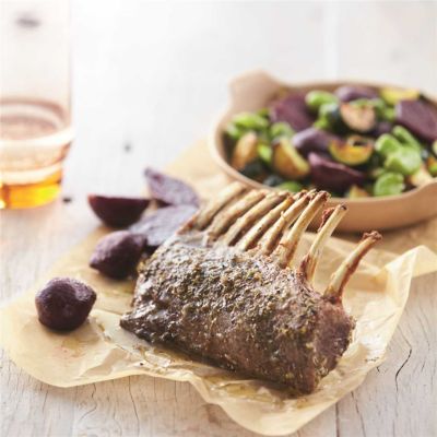 Roast Rack of Lamb & Vegetables