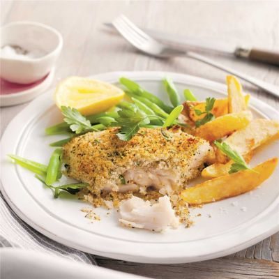 Crispy Fish Fillets & Steamed Beans