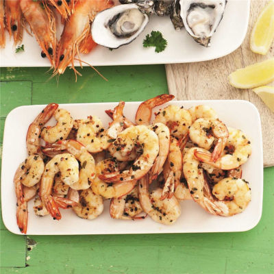 Barbeque Prawns with Tartare Sauce