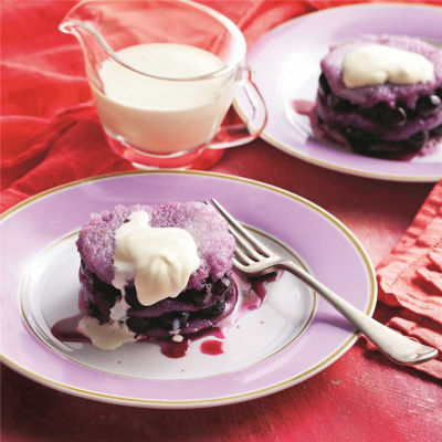 Summer Blueberry Puddings