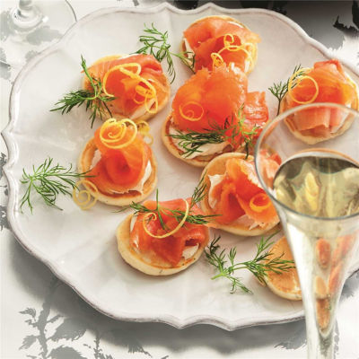 Dill Blinis with Smoked Salmon