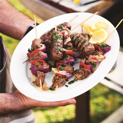 Lamb, Capsicum & Onion Skewers