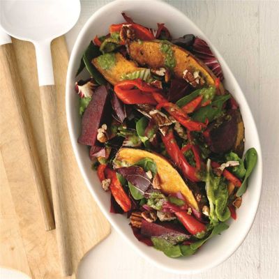 Pumpkin, Beetroot & Capsicum Salad
