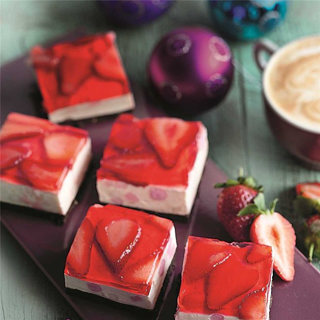 Strawberry Jelly Slice