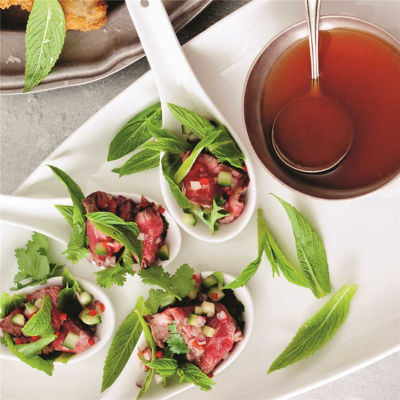 Thai-Beef Salad Spoons