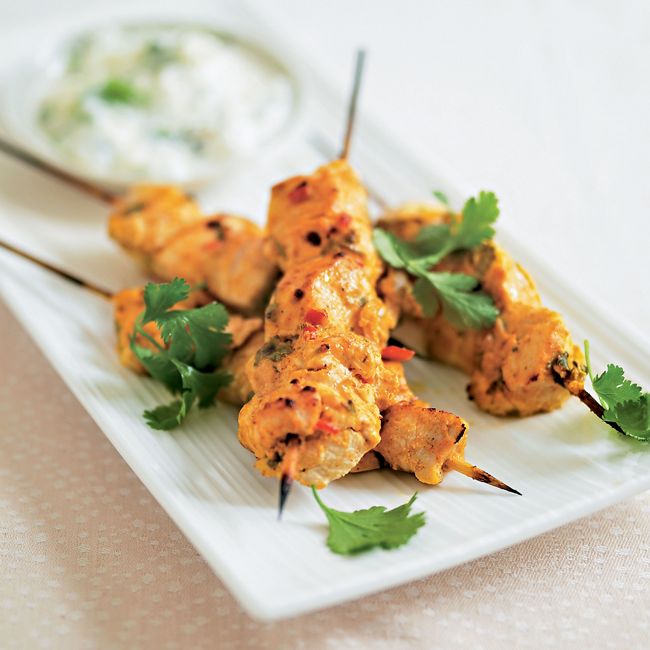 Chicken Tikka Sticks & Fennel Raita