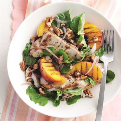 Grilled Chicken & Peach Salad