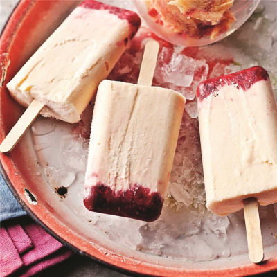 Peach & Berry Popsicles