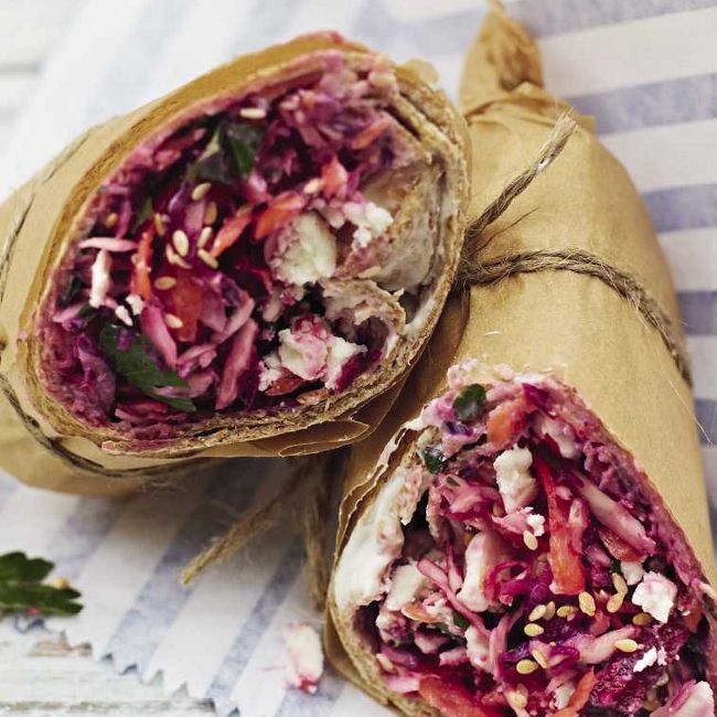 Rainbow Salad Wrap
