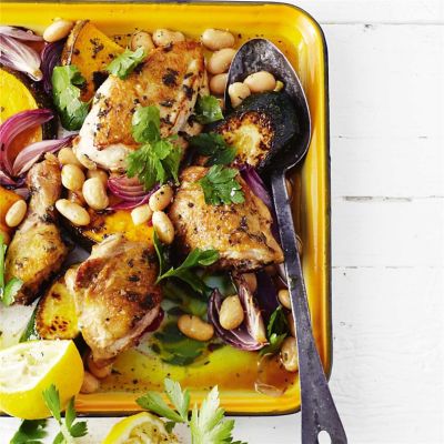 Roast Chicken Pieces with Sage & Pumpkin