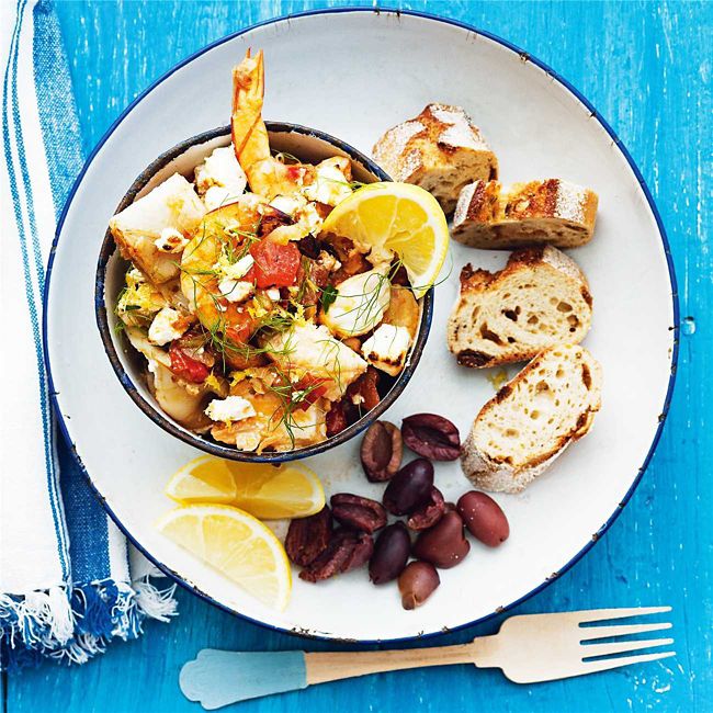 Baked Greek Seafood