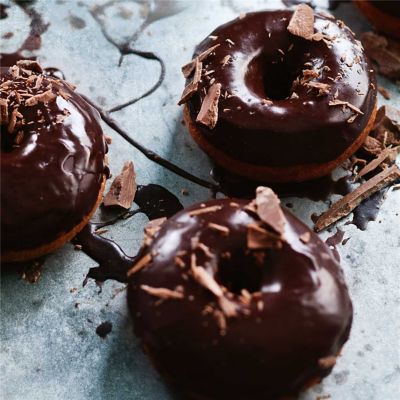 Choc-Glazed Doughnuts