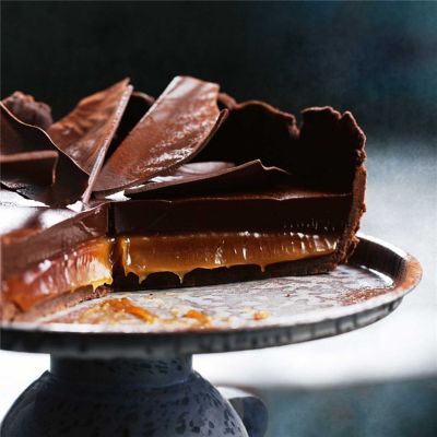 Choc-Salted Caramel Tart
