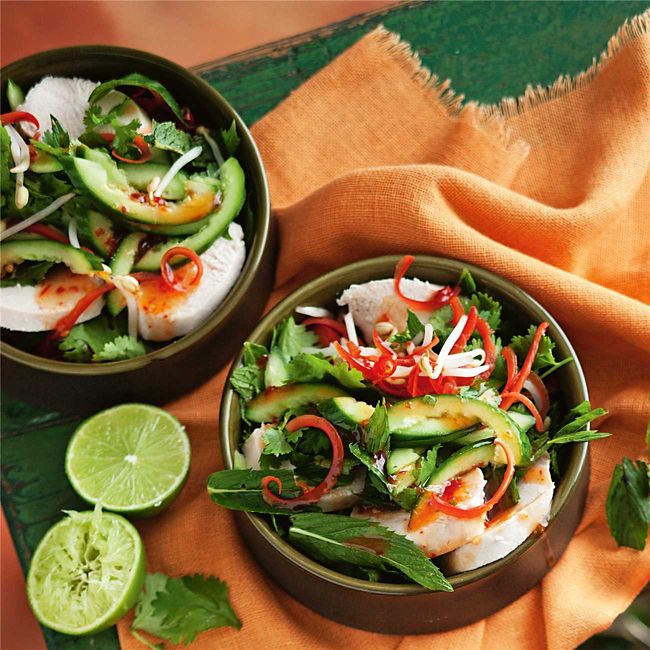 Poached Chicken & Herb Salad