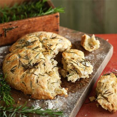 Rosemary, Feta & Walnut Damper