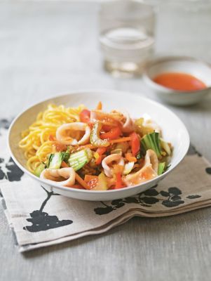 Squid & Vegetable Stir-fry