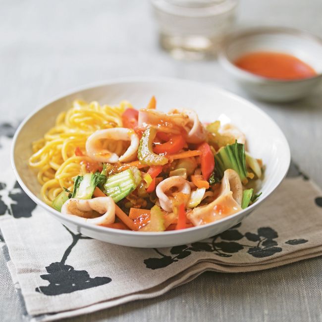 Squid & Vegetable Stir-fry