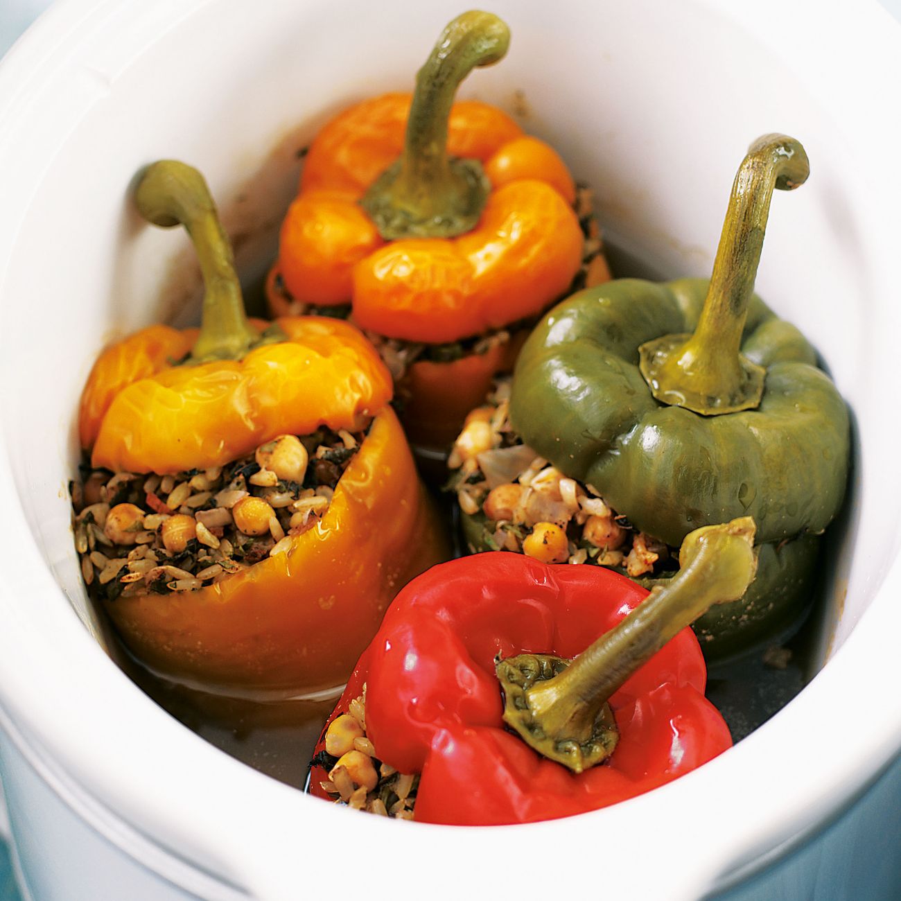 Herby stuffed peppers
