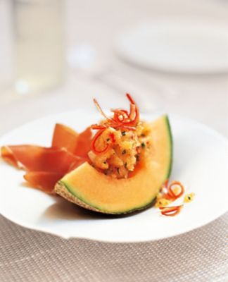 Chilli & Melon Sorbet With Ham