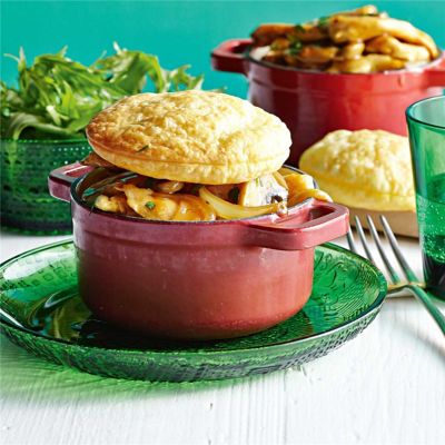 Chicken Stroganoff Pies