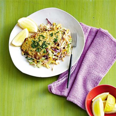 Pork Schnitzel & Crispy Slaw