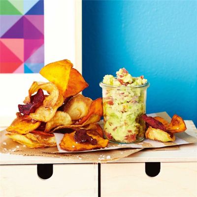 Vegetable Crisps & Avocado Dip