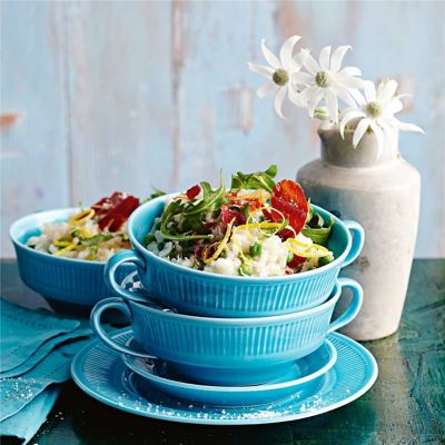 Lemony Pea, Rocket & Prosciutto Risotto