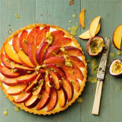 Peach & Passionfruit Tart
