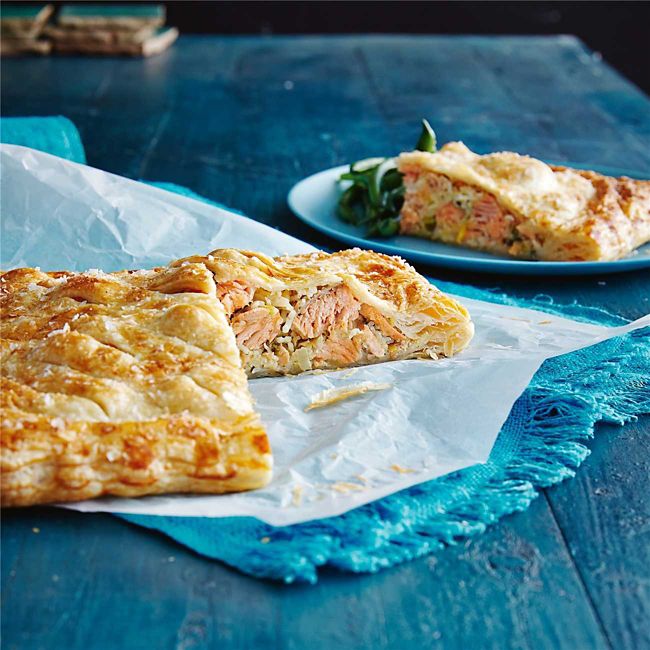 Salmon & Rice Pie