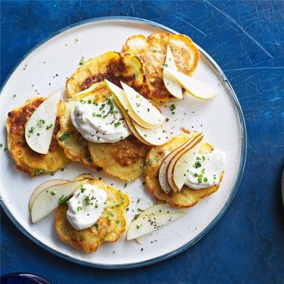 Pear & Blue-Cheese Fritters