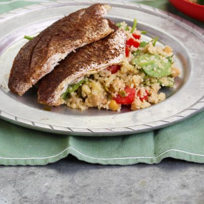 Quinoa Salad with Snapper