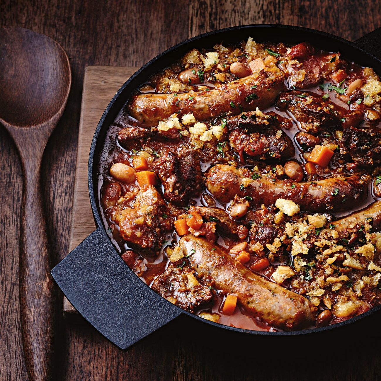 Cassoulet with borlotti beans