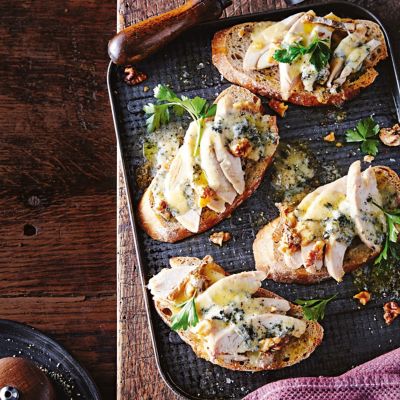 Chicken, Walnut & Stilton Bruschetta