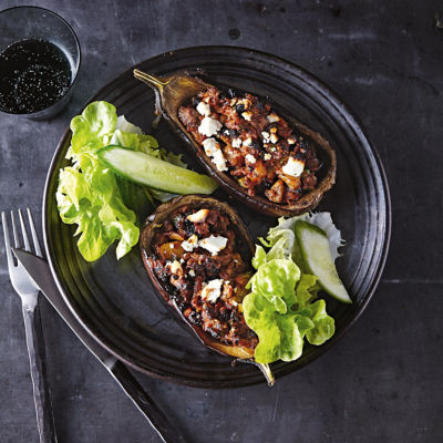 Eggplant With Spiced Lamb