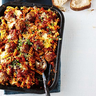 Meatball & Pasta Bake