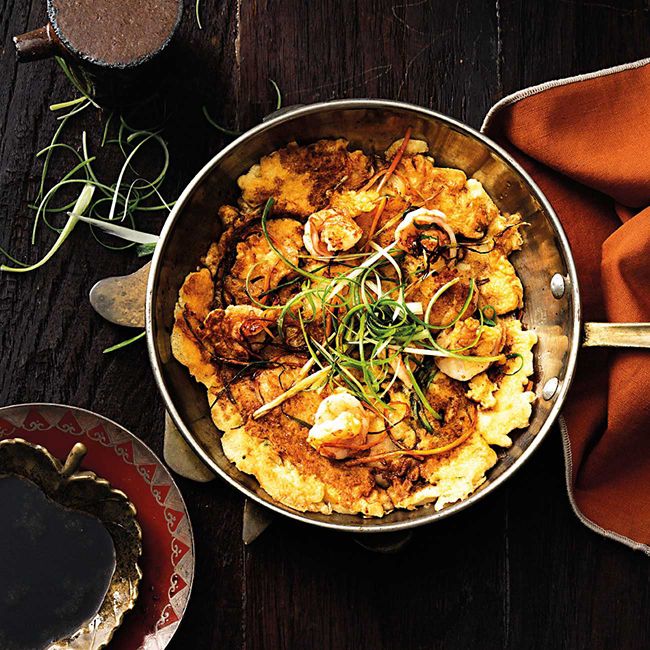 Spring Onion & Prawn Pancakes