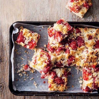 Strawberry & Coconut Slice